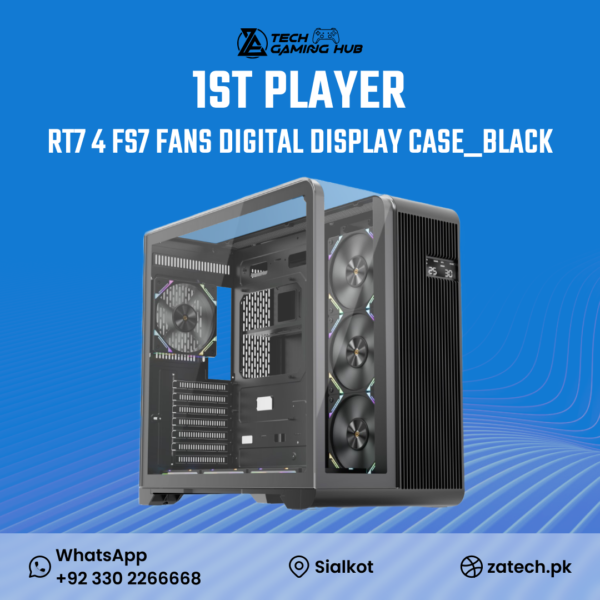 1st Player RT7 ARGB Black Edition gaming case.