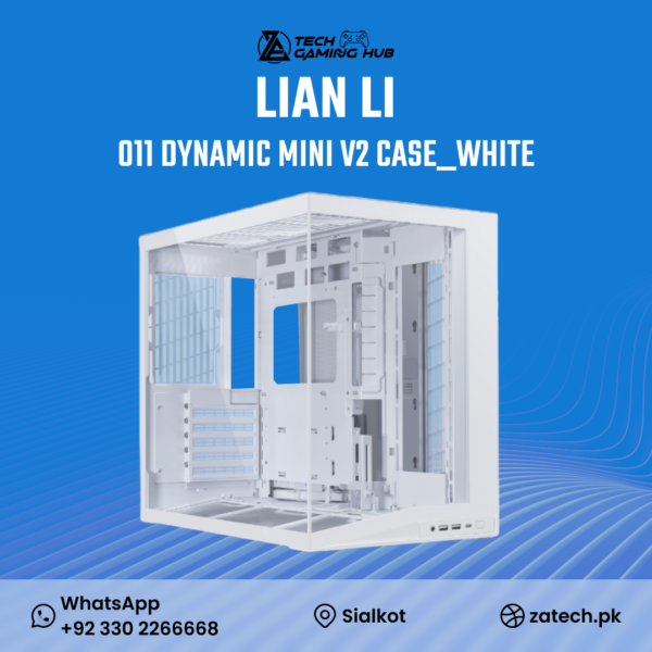 Lian Li O11 Dynamic Mini V2 PC case in White,