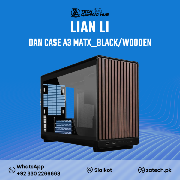 Lian Li A3-mATX Wood Edition Mini Tower Computer Case.
