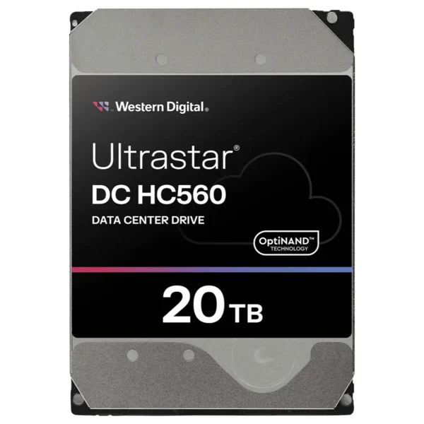 WD Ultrastar DC HC560 Hard Drive, 20TB 3.5-Inch SATA 7200RPM SE 0F38785
