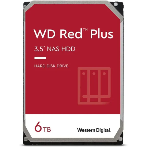 Western Digital WD Red Plus NAS Internal Hard Drive HDD 6TB