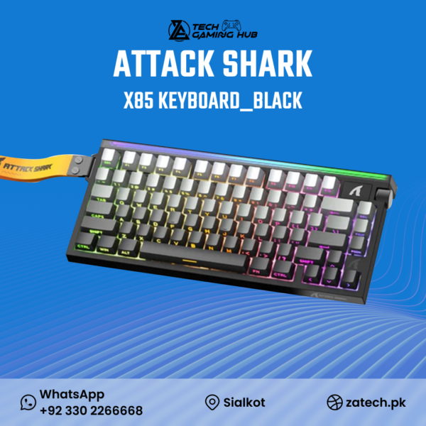 Attack Shark X85, a 75% layout mechanical gaming keyboard popular for its balance of performance and aesthetics,