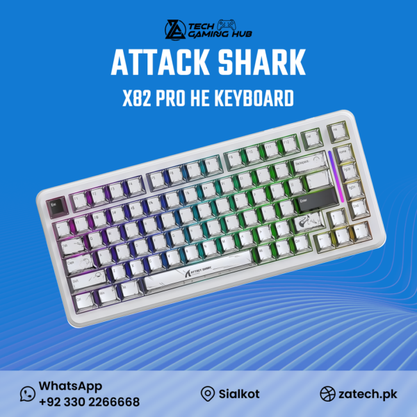 Attack Shark X82 Pro HE mechanical gaming keyboard.