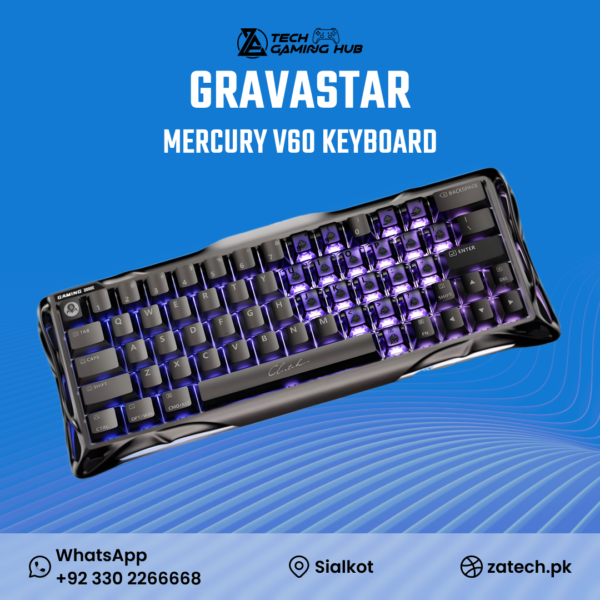 GravaStar Mercury V60 Pro gaming keyboard.