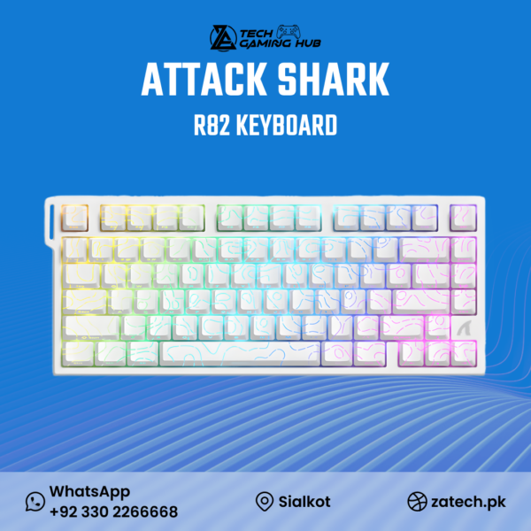 Attack Shark R82 HE mechanical gaming keyboard.