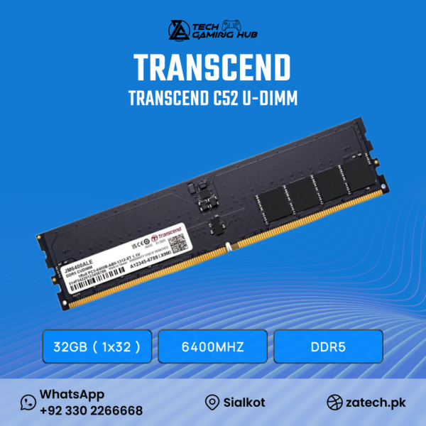 Transcend JetRam DDR5 CUDIMM memory module.