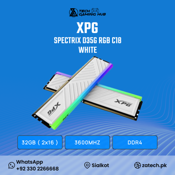 XPG SPECTRIX D35G RGB DDR4 memory module.
