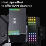 Click to enlarge SNOWMAN MT4-V4 Digital ARGB Dual Tower CPU Cooler–White - Image 4