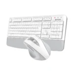 A4Tech Fstyler FG2500S Plus 2.4G Multimedia Wireless Keyboard Mouse Combo Set (FGK20+FG55S Plus Silent Click) - White - Image 3
