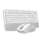 A4Tech Fstyler FG2500S Plus 2.4G Multimedia Wireless Keyboard Mouse Combo Set (FGK20+FG55S Plus Silent Click) - White - Image 4