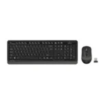 A4Tech Fstyler FG1010S 2.4G Wireless Keyboard & Mouse Combo - Grey - Image 4