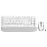 A4Tech Fstyler FG2500S Plus 2.4G Multimedia Wireless Keyboard Mouse Combo Set (FGK20+FG55S Plus Silent Click) - White