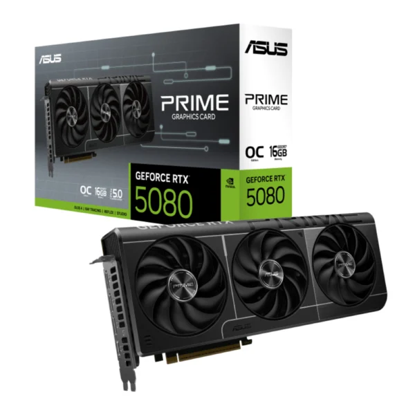 ASUS PRIME GeForce RTX 5080 16GB GDDR7 OC Gaming Graphics Card