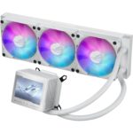 ASUS ROG RYUJIN III 360 ARGB Extreme AIO CPU Liquid Cooler, AMD Ryzen 9000 & Intel Core Ultra Ready, Asetek Gen8 V2 Pump, High Airflow & Static Pressure Magnetic Fans – White Edition