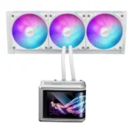ASUS ROG Ryuo IV SLC 360 ARGB LCD AIO CPU Liquid Cooler – White - Image 4