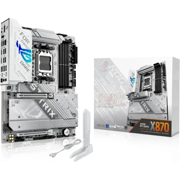 ASUS ROG Strix X870-A Gaming WiFi AM5 ATX Motherboard, 16+2+2 Power Stages, Dynamic OC Switcher, Core Flex, DDR5 AEMP, WiFi 7, 4X M.2, PCIe 5.0, Q-Release Slim, USB4, AI OCing & Networking