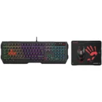Bloody B1700 NEON Gaming Combo, B140-NEON Keyboard, ES7-RGB E SPORTS Mouse, BP-50M Mouse pad - Image 3