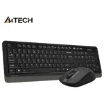A4Tech Fstyler FG1010S 2.4G Wireless Keyboard & Mouse Combo - Grey