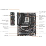 GIGABYTE Z790 Eagle AX (rev. 1.x) LGA 1700 Intel Z790 ATX Motherboard with DDR5, M.2, PCIe 5.0, USB 3.2 Gen2X2 Type-C, Intel Wi-Fi 6E, 2.5GbE LAN - Image 4