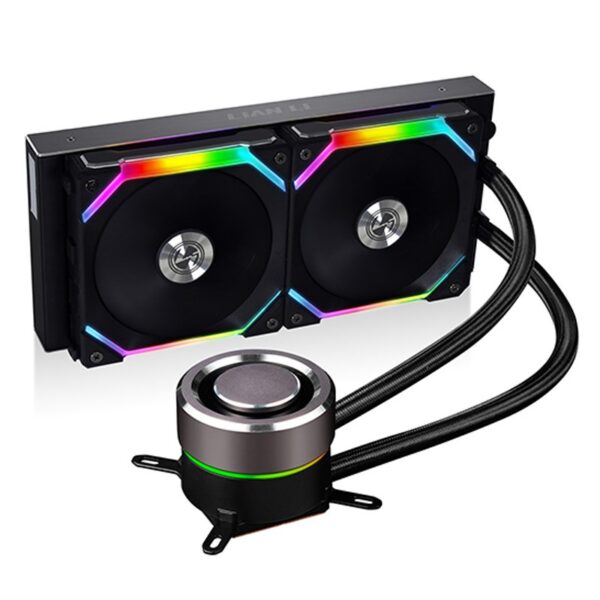 Lian Li Galahad 240 AIO ARGB Liquid CPU Cooler – UNI Fan SL120 Edition – Black