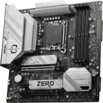 MSI B760M Project Zero WiFi Gaming Motherboard (Support 14th/13th/12th Gen Intel Processors, LGA 1700, DDR5, PCIe 5.0, M.2 Slots, 2.5Gbps LAN, USB 3.2 Gen2, HDMI/DP, Wi-Fi 6E, Bluetooth 5.3, mATX) - Image 2