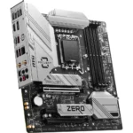 MSI B760M Project Zero WiFi Gaming Motherboard (Support 14th/13th/12th Gen Intel Processors, LGA 1700, DDR5, PCIe 5.0, M.2 Slots, 2.5Gbps LAN, USB 3.2 Gen2, HDMI/DP, Wi-Fi 6E, Bluetooth 5.3, mATX) - Image 3