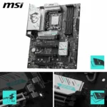 MSI B860 Gaming Plus WiFi Motherboard, ATX – Supports Intel Core Ultra Processors (Series 2), LGA 1851 – DDR5 Memory Boost 8600+ MT/s (OC), PCIe 5.0 x16, M.2 Gen5, Intel Killer 5G LAN, Wi-Fi 7 - Image 3