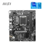 MSI PRO H610M-E DDR5 Motherboard, Micro-ATX – Supports Intel 12th Gen Core Processors, LGA 1700-2 x DIMMs (3200MHz), 1x PCIe 4.0 x16 Slot, 1 x M.2 Gen3, USB 3.2 Gen1, 1G LAN, HDMI 1.4 & VGA - Image 3