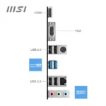 MSI PRO H610M-E DDR5 Motherboard, Micro-ATX – Supports Intel 12th Gen Core Processors, LGA 1700-2 x DIMMs (3200MHz), 1x PCIe 4.0 x16 Slot, 1 x M.2 Gen3, USB 3.2 Gen1, 1G LAN, HDMI 1.4 & VGA - Image 2