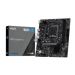 MSI PRO H610M-S DDR5 Motherboard, Micro-ATX – Supports Intel Core 14th, 13th and 12th Gen Processors, LGA 1700 – Memory Boost up to 5600MT/s (MAX), PCIe 4.0 x16 Slot, M.2 Gen3 Slot