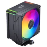 SNOWMAN MT4-V4 Digital ARGB Dual Tower CPU Cooler–Black