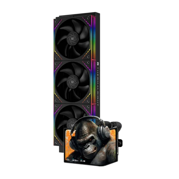 Thermalright Levita Vision 360 ARGB CPU Liquid Cooler,Compatible with LGA115X/1200/1700/1851/2011/2066, AM4/AM5 – Black